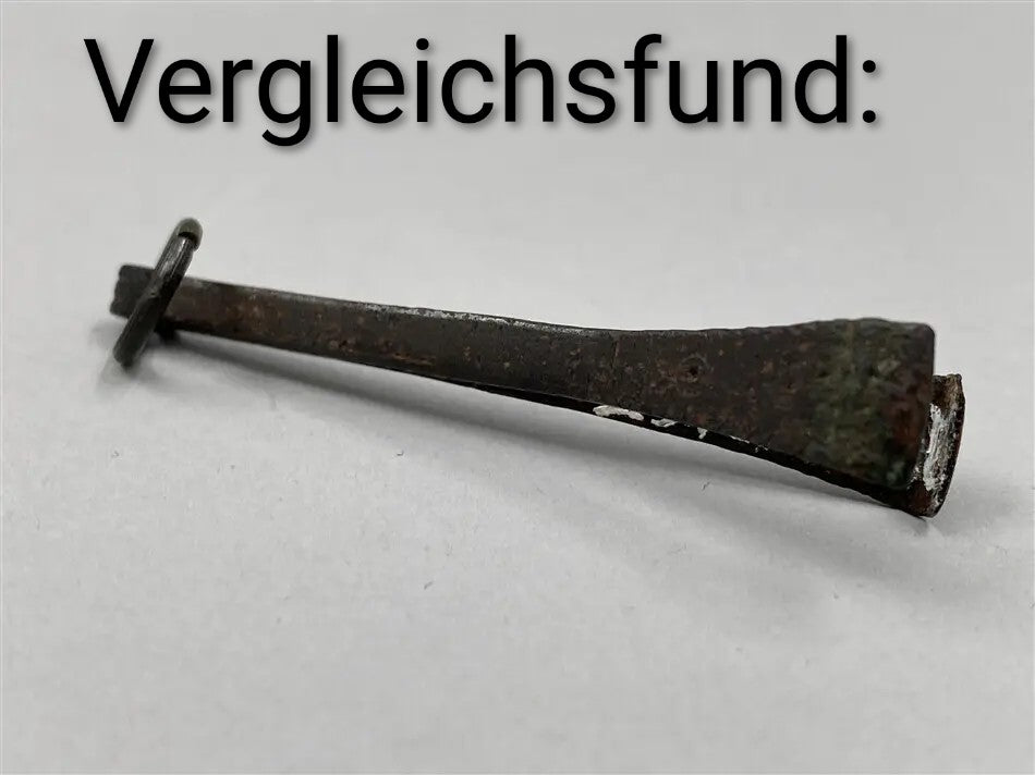 Wikinger-Hygiene-Set aus Bronze, versilbert