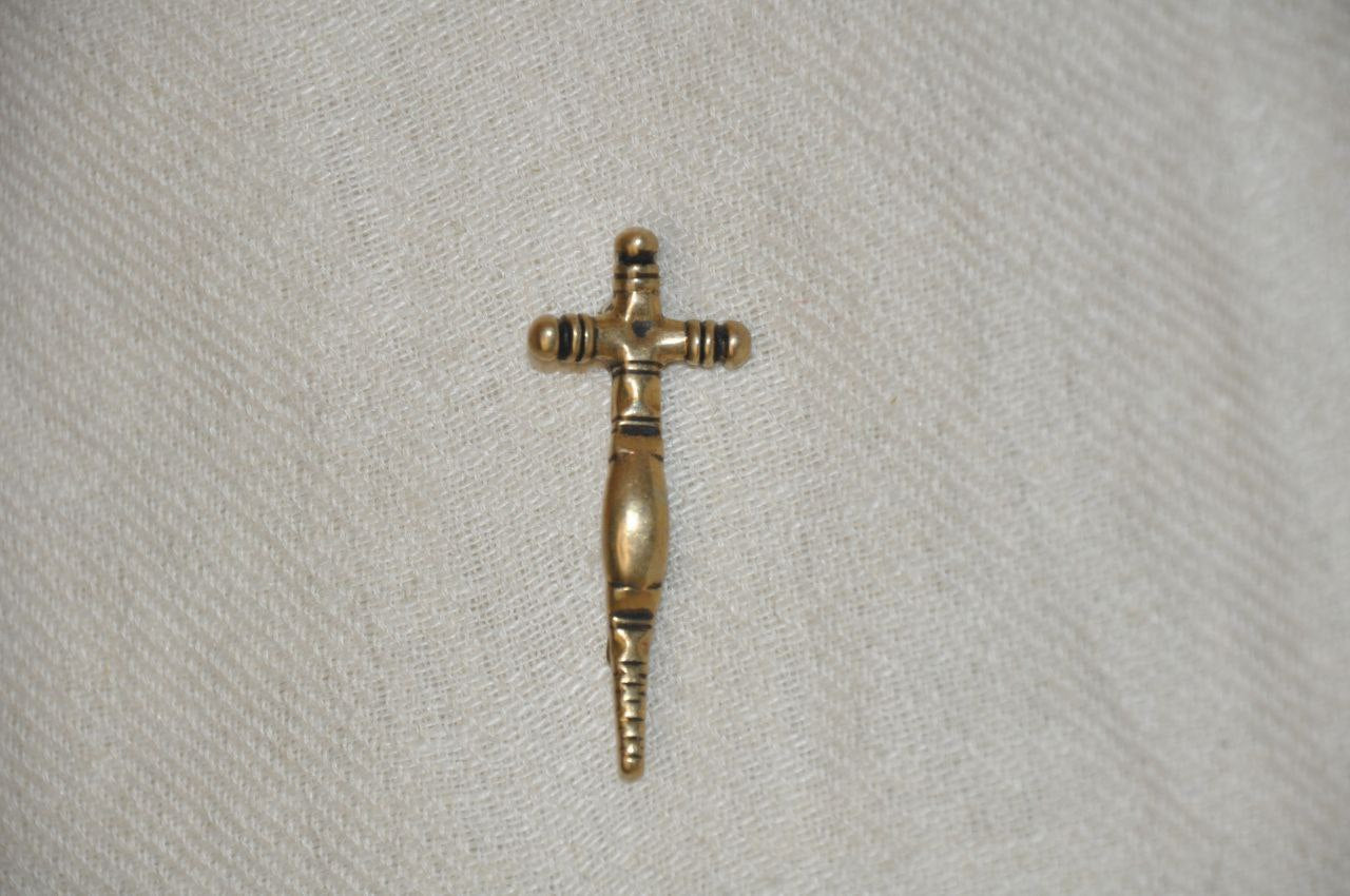 Germanische Kreuzfibel aus Bronze